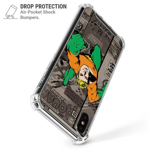 DC Comics Aquaman Classics Art iPhone XS Max Clear Case
